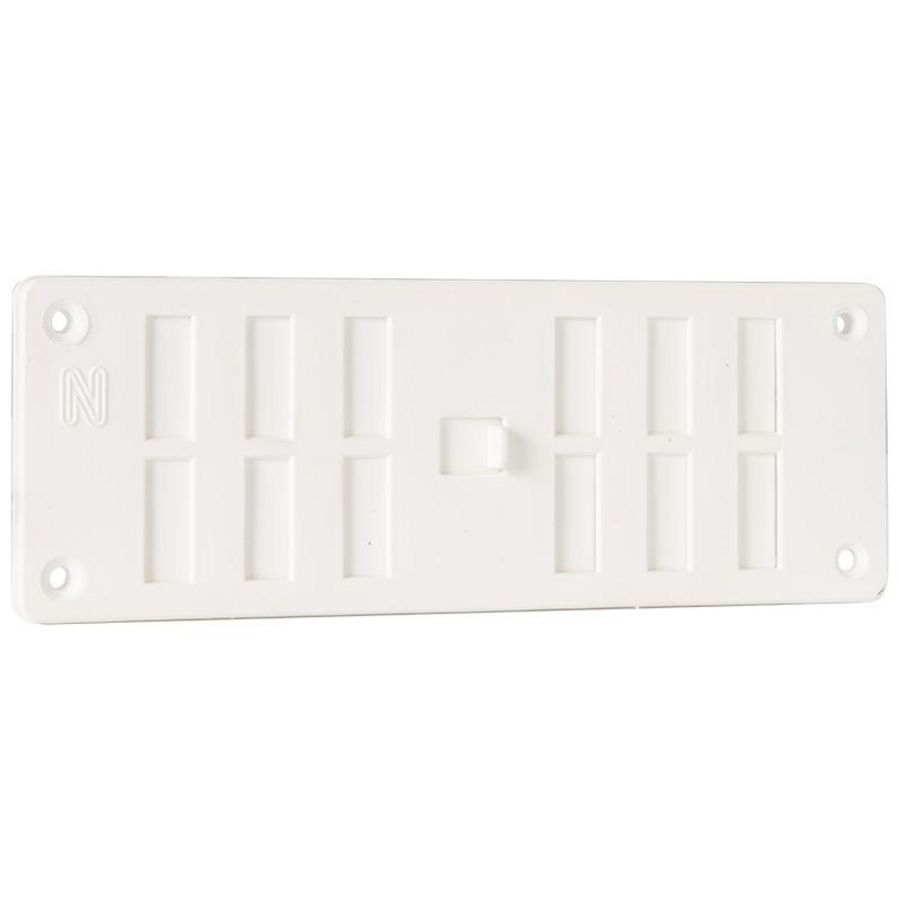Afsluitbaar ventilatierooster 165x60mm wit