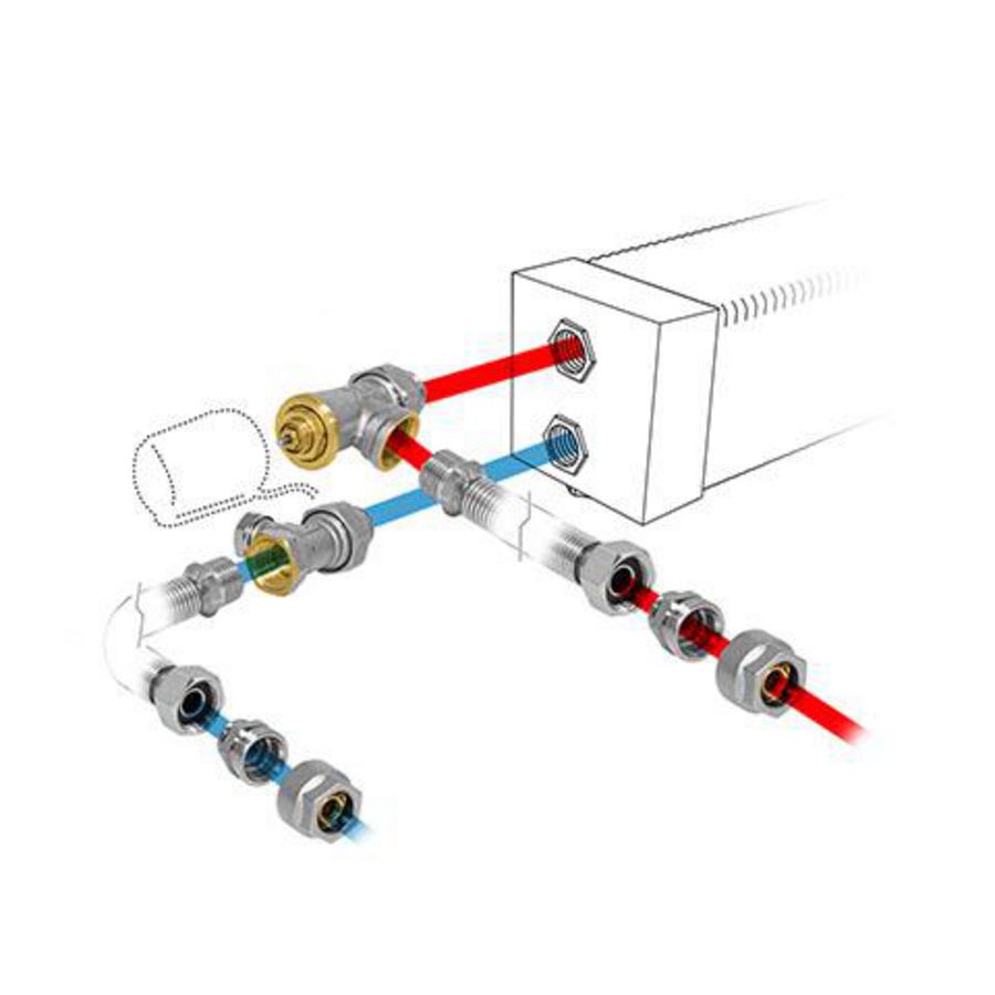 Set 297 thermostaatkop 10 VDC Fe/Cu  diam.12/1
