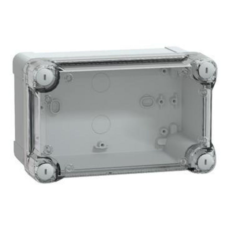 Doos ABS + transp. deksel 192x121x105mm IP66/IK07 RA VVE=2