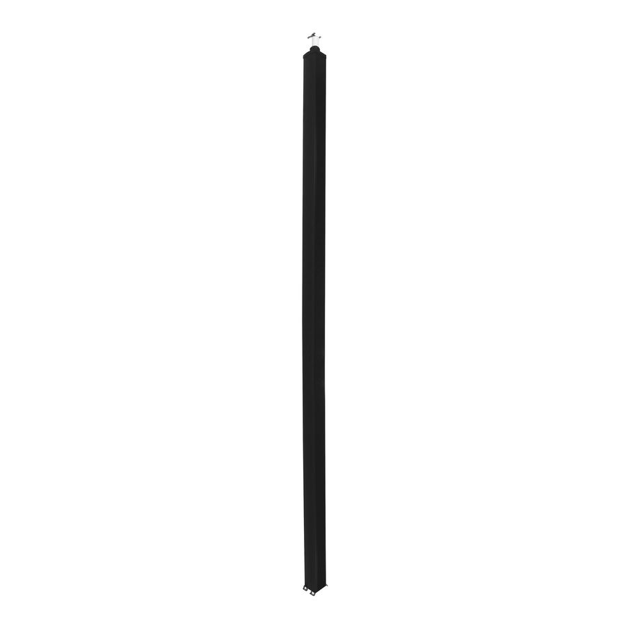Energiezuil 2 compartiment 80mm 2,70M zwart