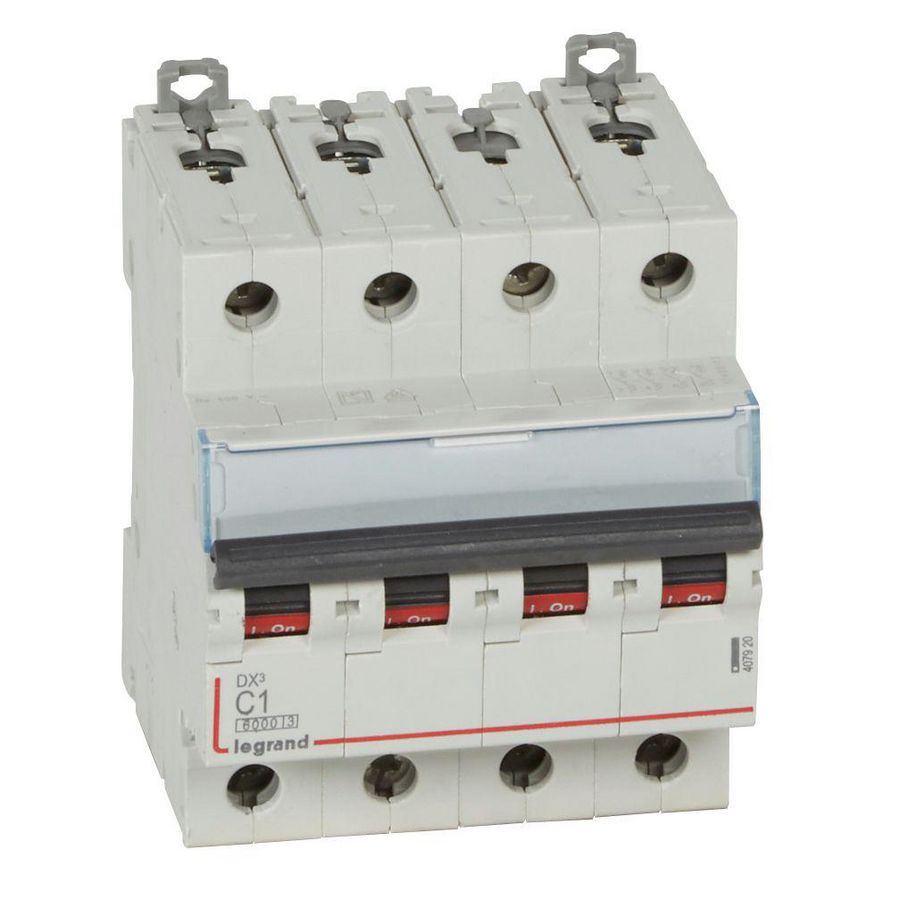 Installatieautomaat DX³ 6000A/10kA 4-polig C-karakteristiek 1A