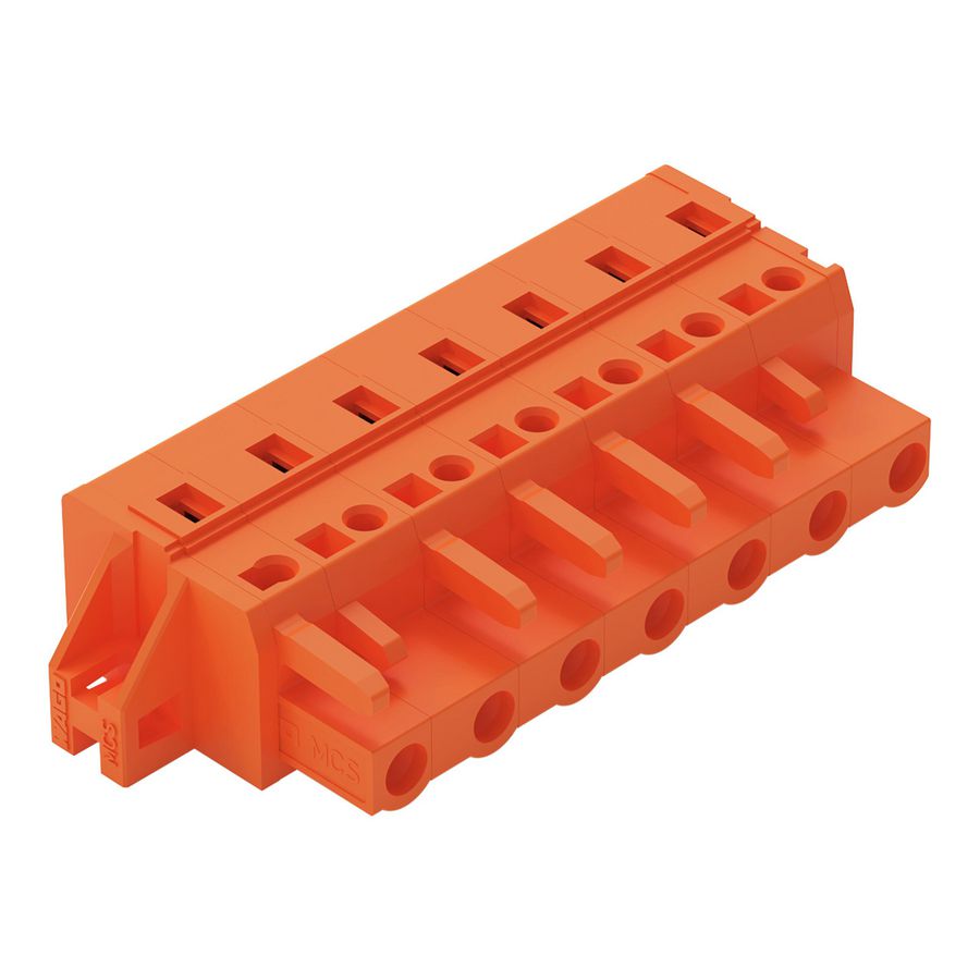 1-draads FE steker 2,5mm² oranje 231-707/031-000 VVE=25