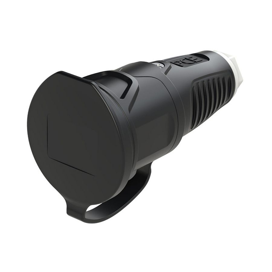 Koppelcontactstop randaarde er afdekkap Taurus2 zwa/wit rubber VVE=20