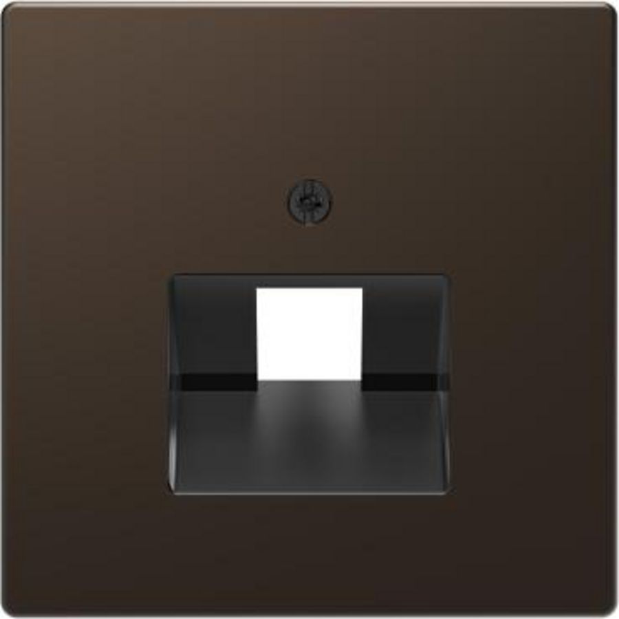 Centraalplaat RJ45 enkelvoudig Mocca metallic SysD