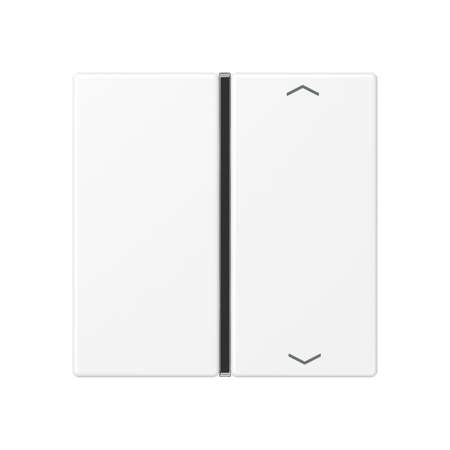 Tastafdekking A/AS 1-voudig pijl compleetmatwit KNX