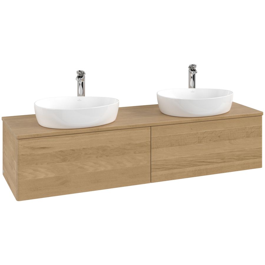 Wastafelonderkast Antao 1600x360x500mm Honey Oak L39051HN