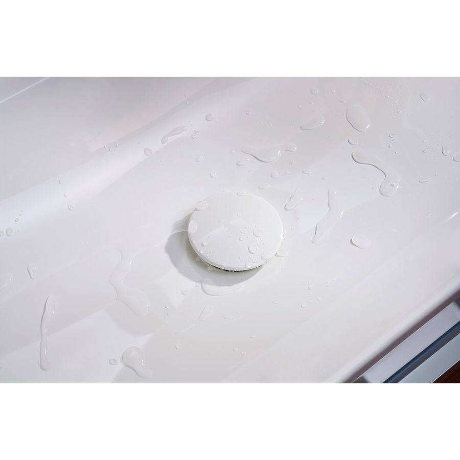 Opzetwastafel 1000x480mm 2 kraangaten zonder overloop SmartClean wit Xelu Q