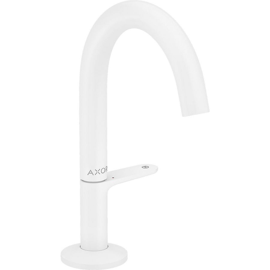 AXOR One wastafelmengkraan Select 140 met Push-open mat wit