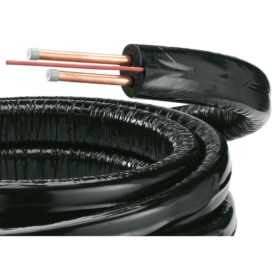 Dubbele voorgeisoleerd leiding Duo-Tube Cu 18mm x15m Remasol