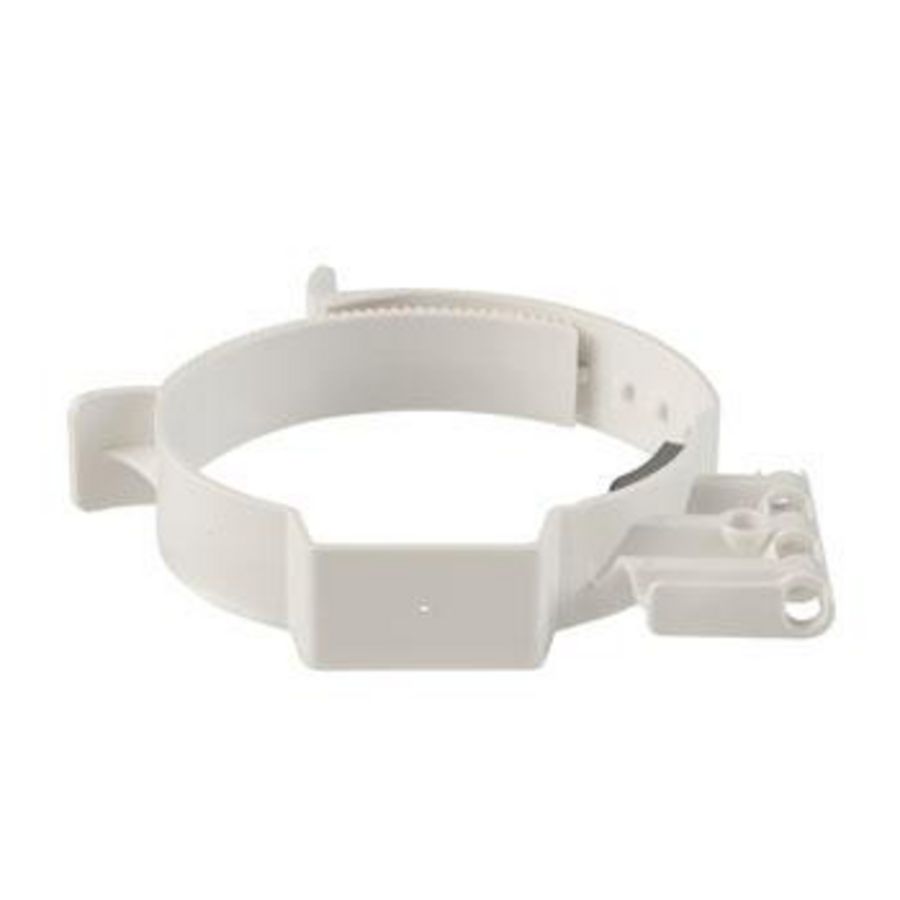 Pijpbeugel Rolux 100-131mm PP wit