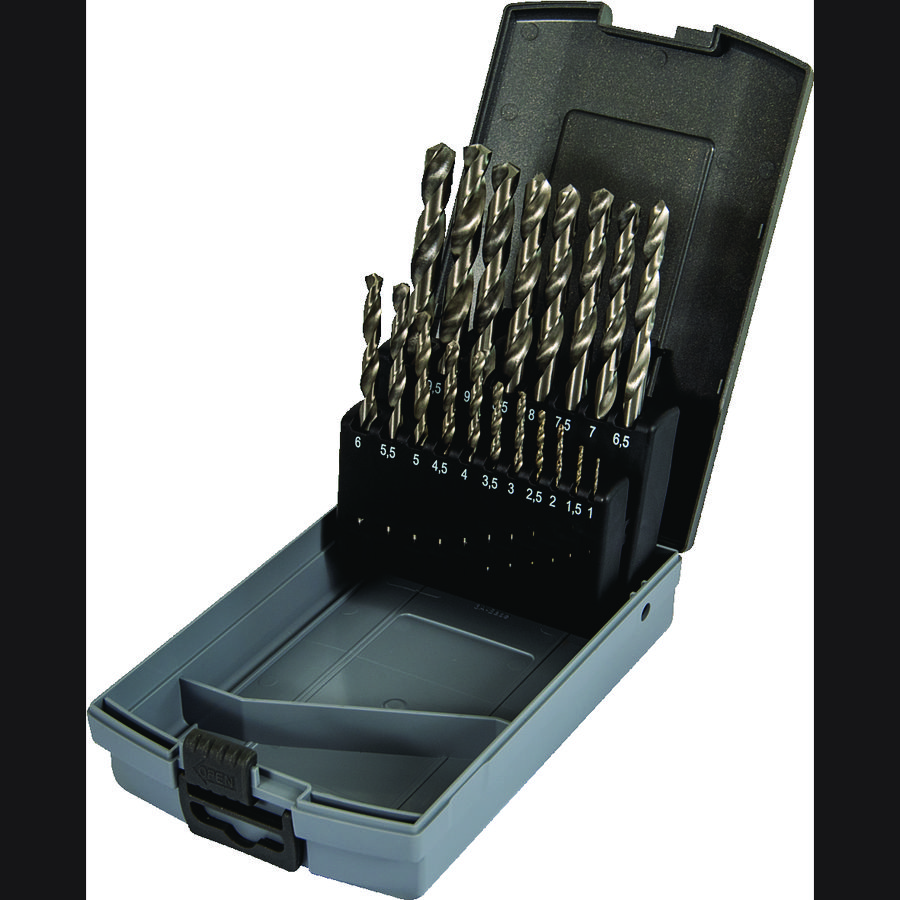 Gereedschapset HSS geslepen 1-10mm