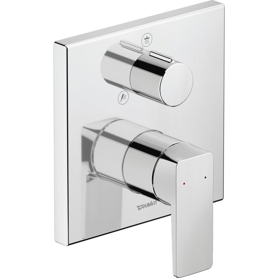 Manhattan 1-hendel douchemengkraan inbouw chroom 150x82x173mm