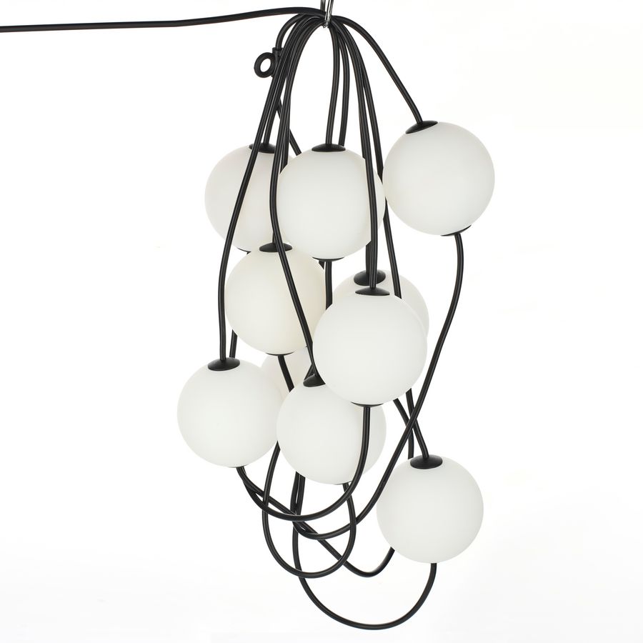 LED Party Balls Light String 7.7M 10pcs G100 2500K IP67