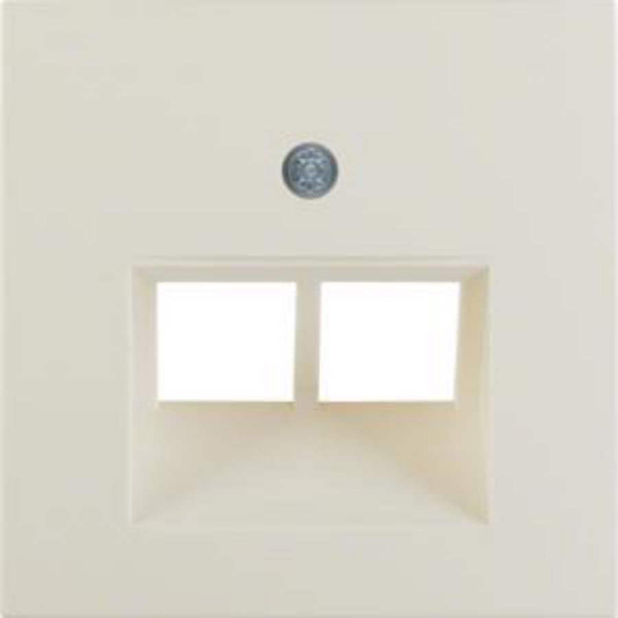 Centraaldoos RJ-datacontacd 2v 45° berker S.1B.3B.7 wit glans