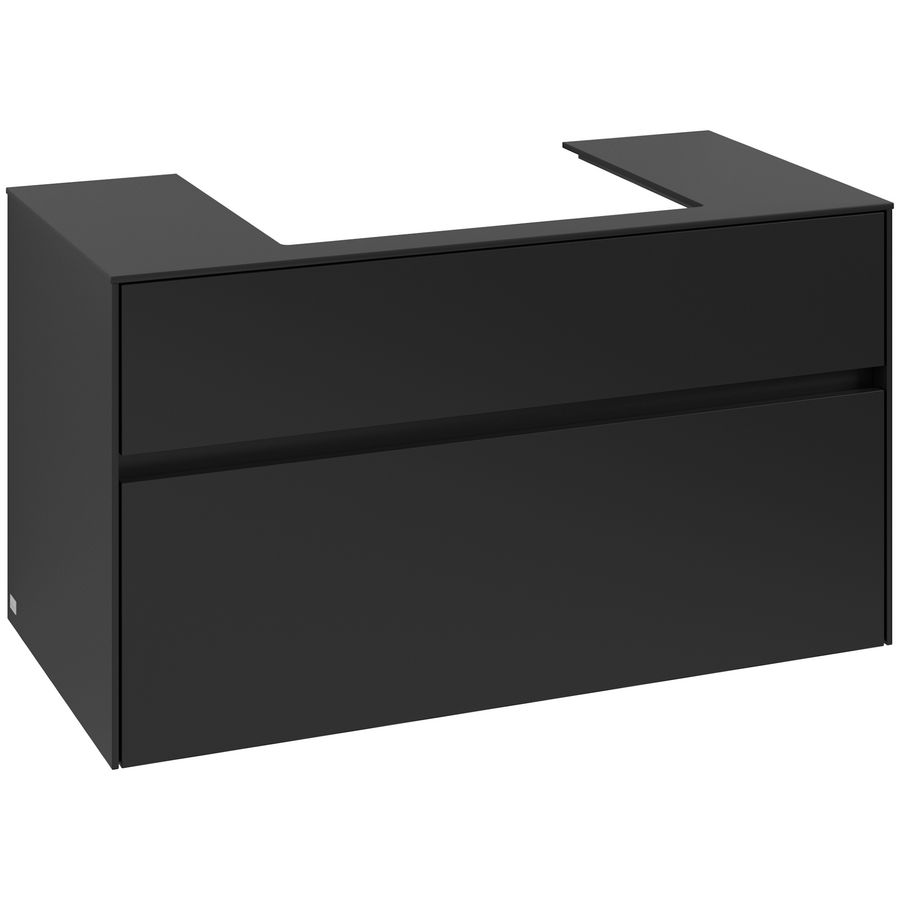 Wastafelonderkast Collaro 1000x548x500mm Volcano Black C019B0VL