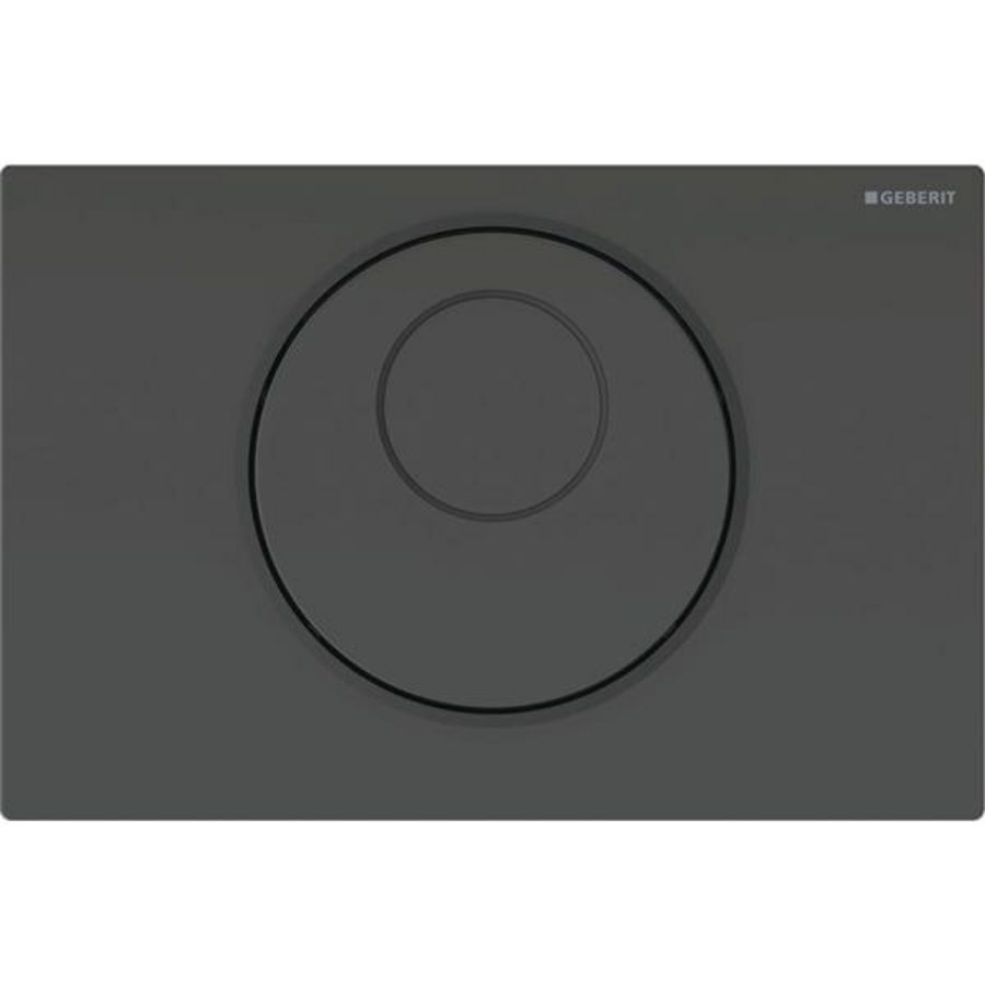 Sigma10 losse bedieningsplaat (onderdeel) 1-toets round IR zwart/matzwart