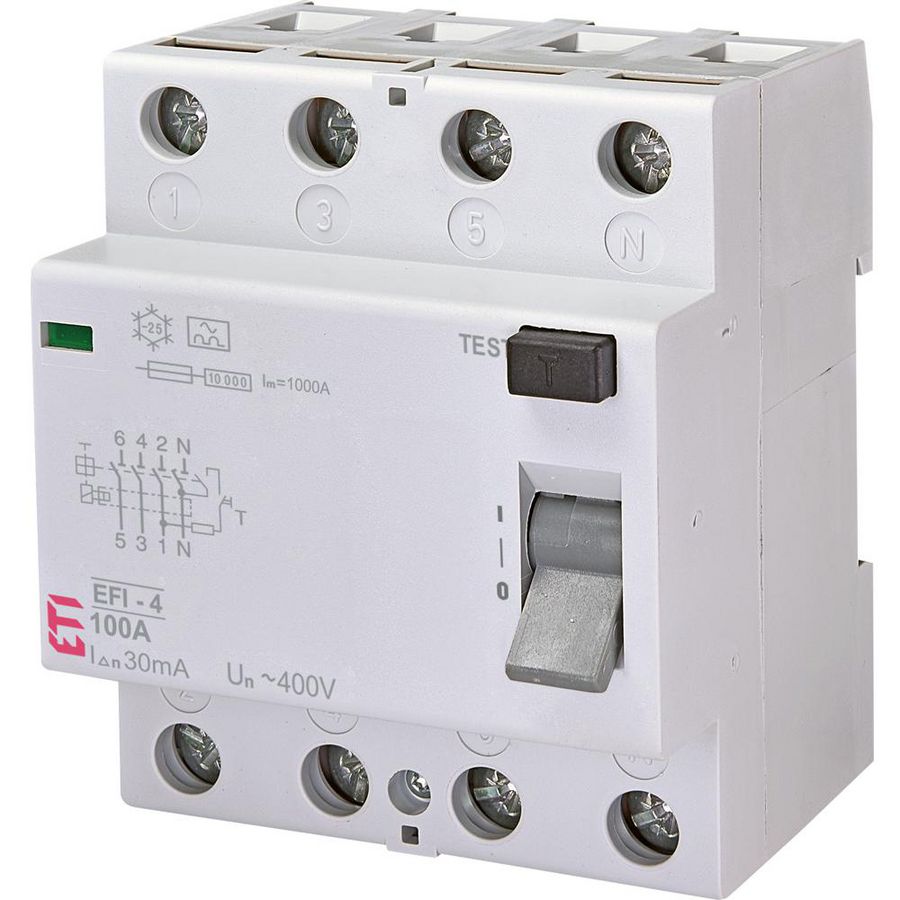 Aardlekschakelaar EFI-4 100A 30mA 4-polig 2062150
