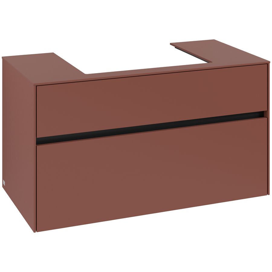 Wastafelonderkast Collaro 1000x548x500mm Wine Red C019B0AH