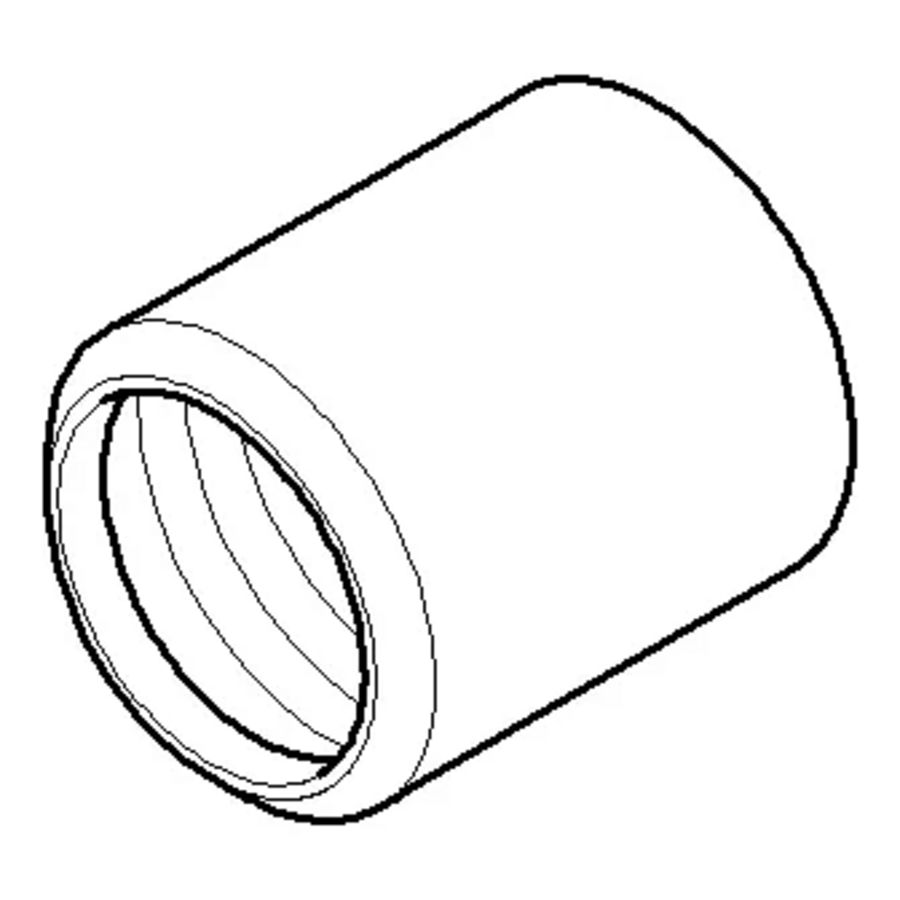 Kapje 26x30mm Messing (23kt Goud)