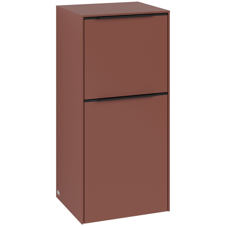 Zijkast SUBWAY 3.0 400x860x362mm Wine Red C59401AH greep Volcano Black