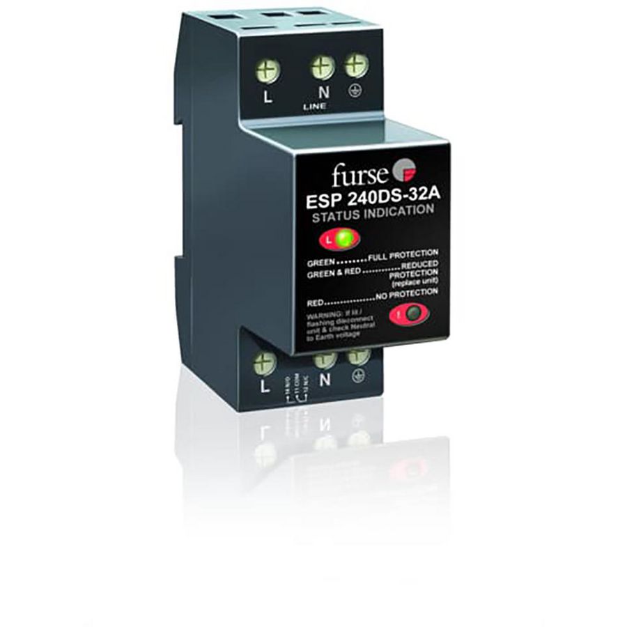 OVR DIN RAIL 120V met contact