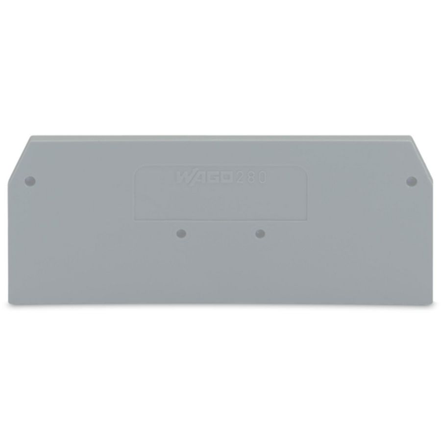 Afsluit-+tussenplaat 2,5mm grijs 280-324 VVE=25