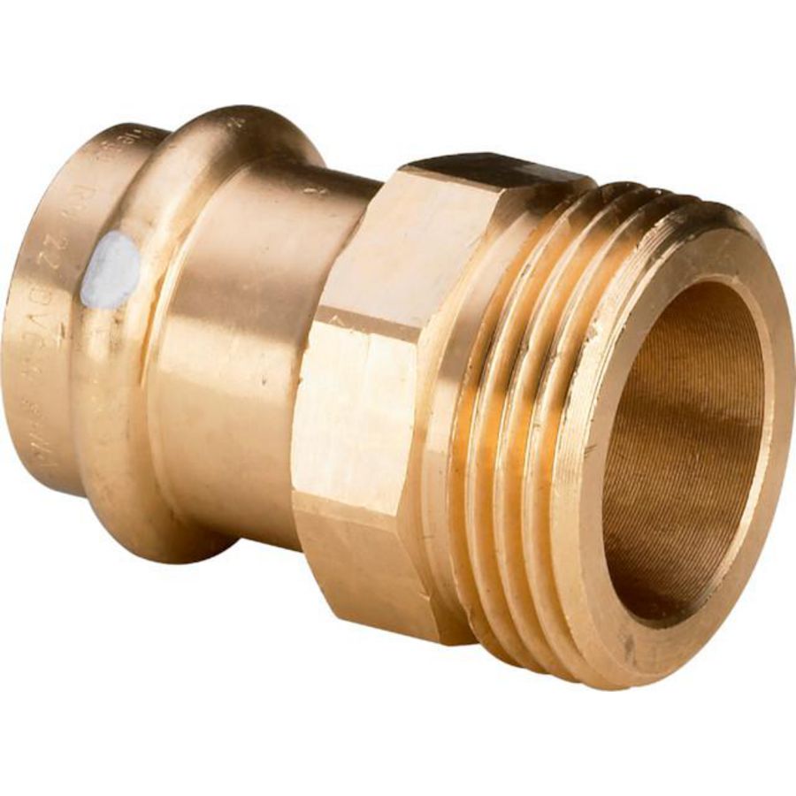 Overgangskoppeling Met Sc 12x1/2 brons/blank VVE=5