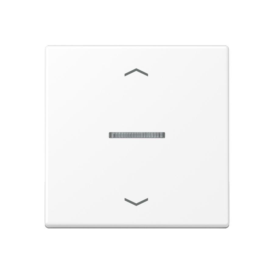 Stuurafdekking A500 1voudig sn.wit mat pijl HOME