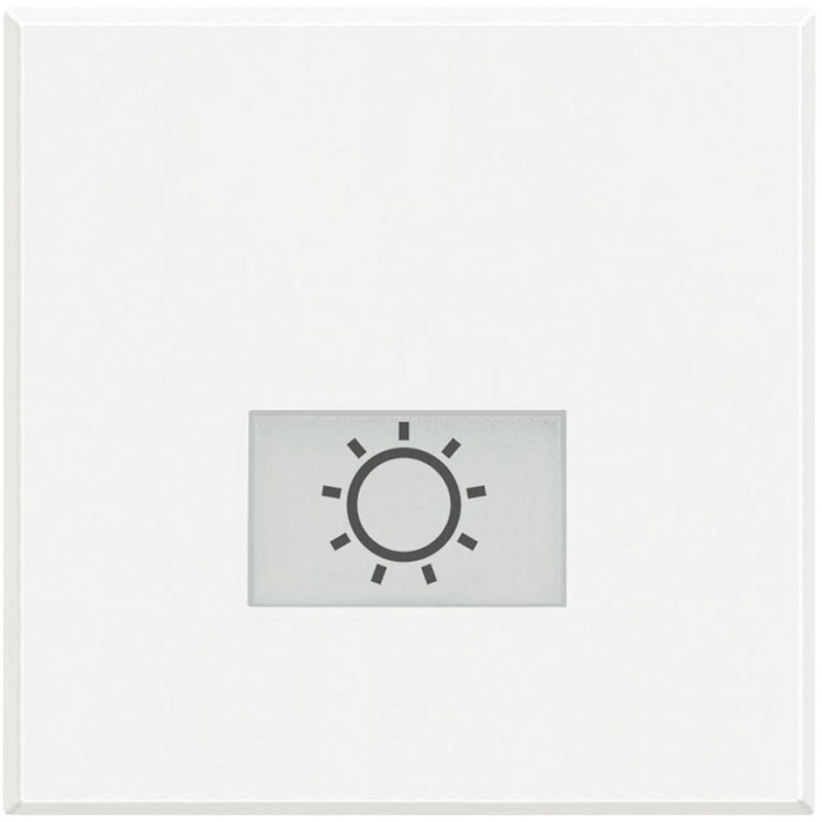 Toets lamp symbool verlicht 2 modulen Axolute White