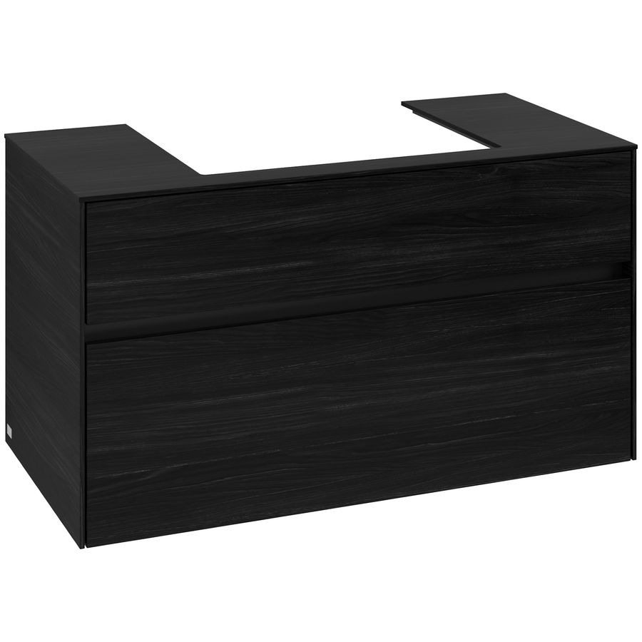 Wastafelonderkast Collaro 1000x548x500mm Black Oak C019B0AB