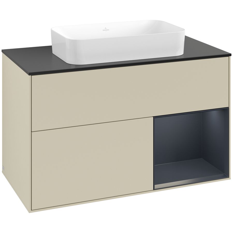 Wastafelonderkast Finion 1000x603x501mm S.Grey Matt Lacquer F662HGHJ