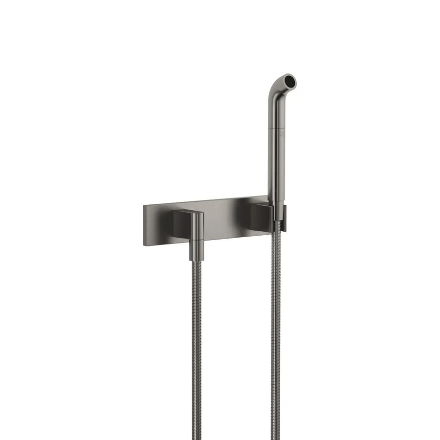 Gietpijp afdekplaat FlowReduce Dark Platinum gebors.