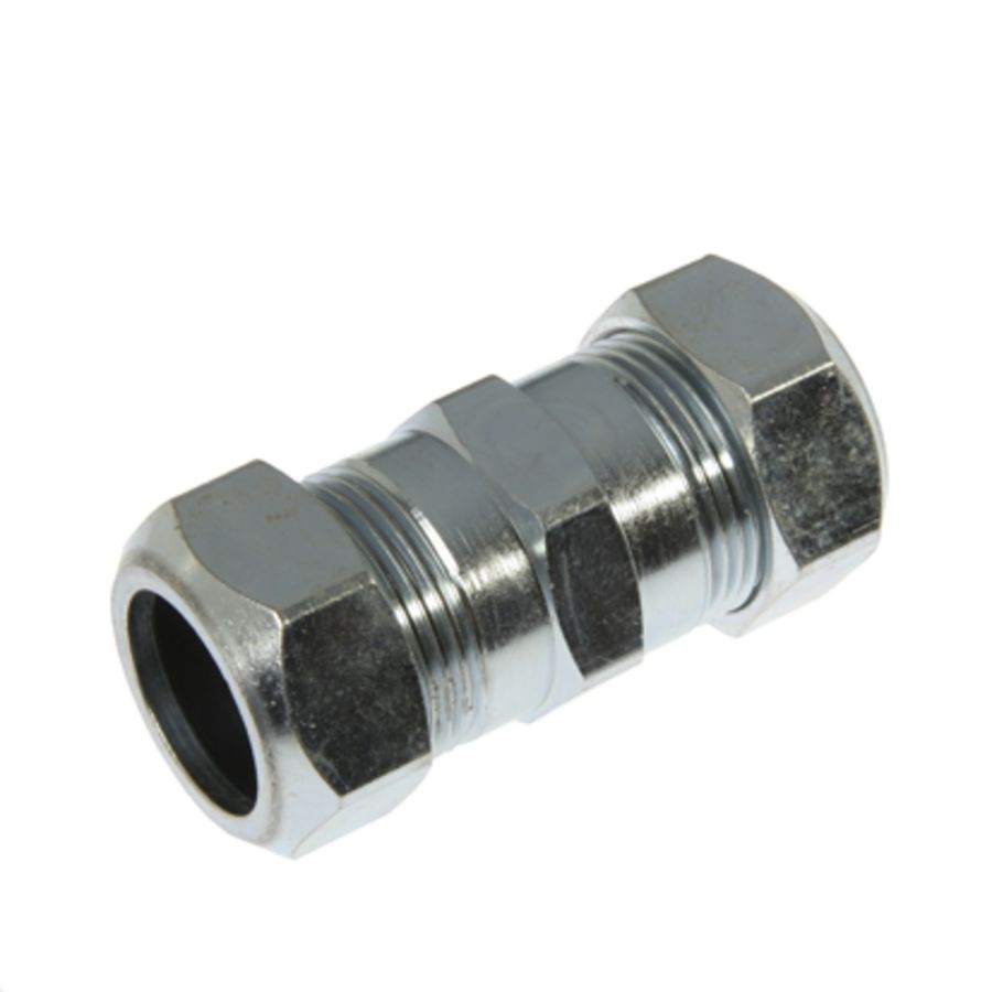 Schuifsok/reparatiekoppeling knel messing verzinkt 28mm 116