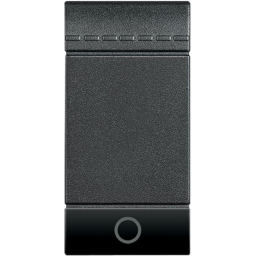 Wipschakelaarmet verl.symbool 1 module antraciet Livinglight