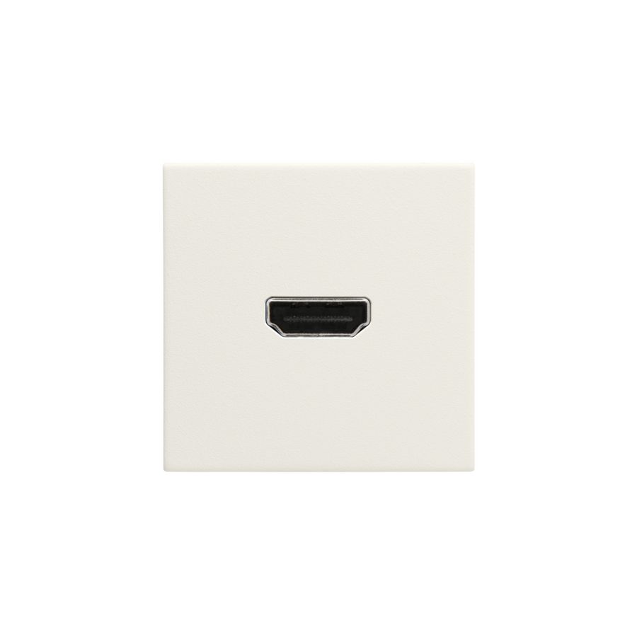 Afwerkingsset met HDMI-naar-HDMI-aansluiting cotton white textured