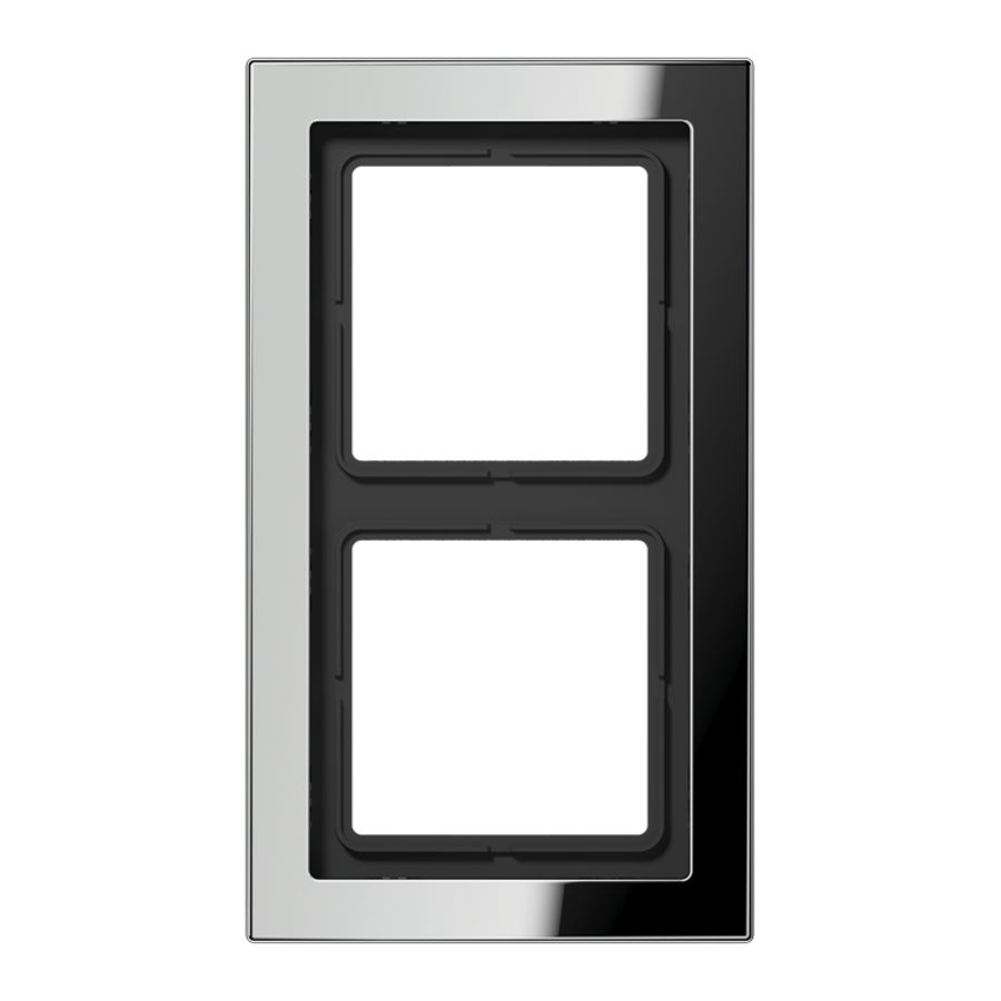 Afdekraam glanschroom 2-voudig LS-design