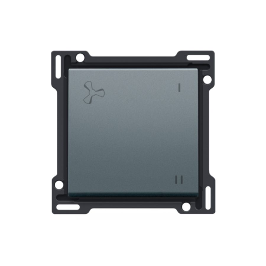 Afwerkingsset mechanisch gecontr. ventilatiebed. blue grey