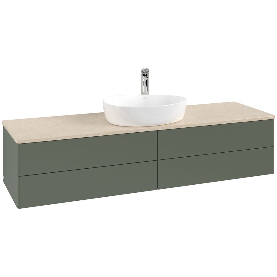 Wastafelonderkast Antao 1600x360x500mm L.Green Matt Lacquer K25053HL