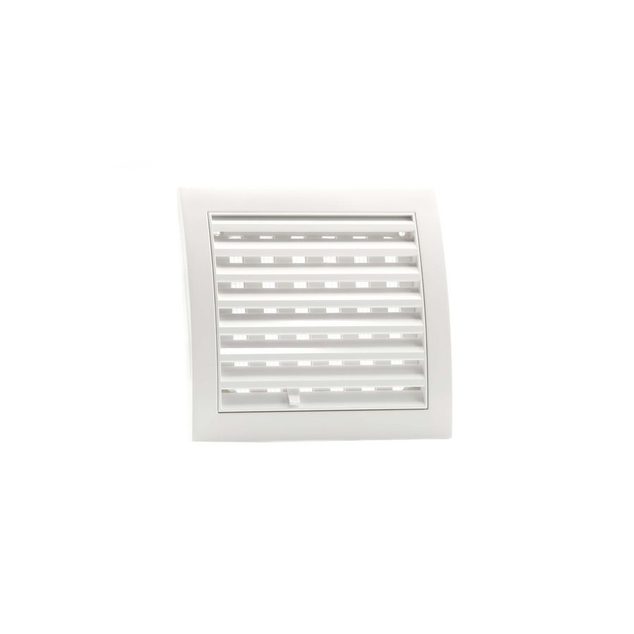 Afsluitbaar ventilatierooster 148x153mm wit