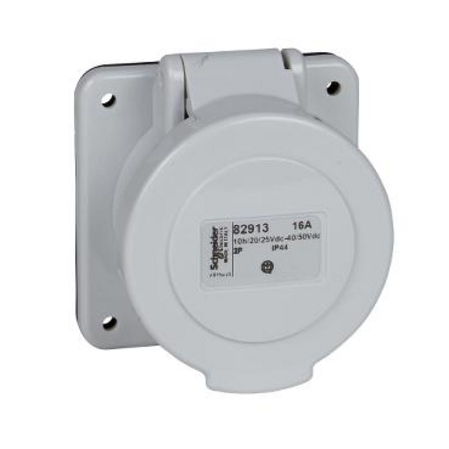 Industriele inbouwcontactdoos 2P 32A 20-25/40-50 DC PratiKa
