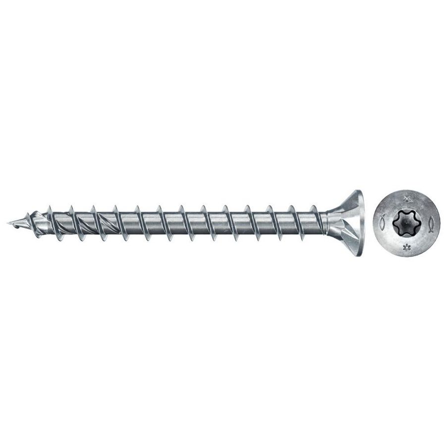 Spaanplaatschroef PowerFast 5x40mm TX verzonken kop VD verzinkt VVE=200