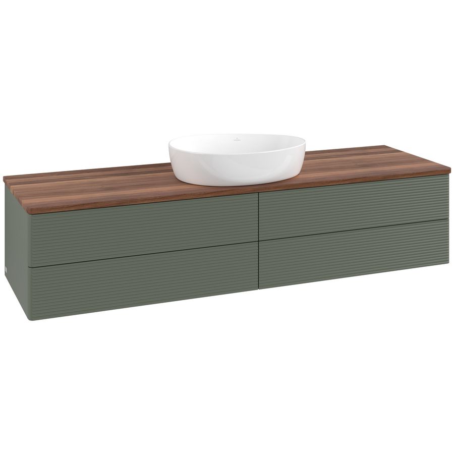 Wastafelonderkast Antao 1600x360x500mm L.Green Matt Lacquer K25112HL