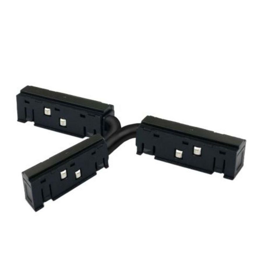 T48/20 zwart T-connector TZ49 6A flexibel
