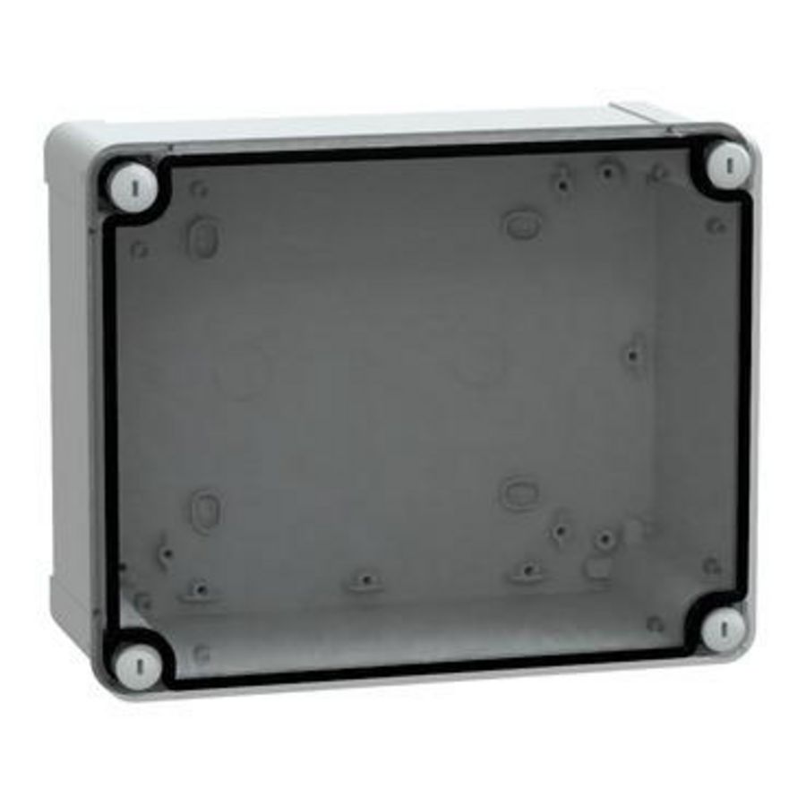 Doos ABS + transp. deksel 241x191x128mm IP66 / IK07 TBS/TBP