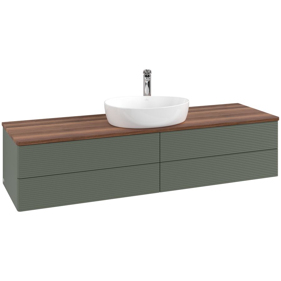 Wastafelonderkast Antao 1600x360x500mm L.Green Matt Lacquer K25152HL