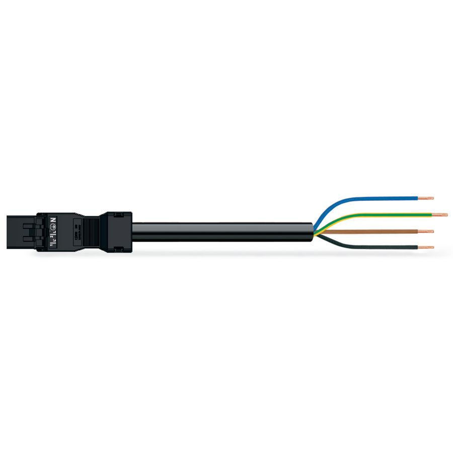 Geconf.aansluitkabel Eca Steker/open einde 891-8994/206-101