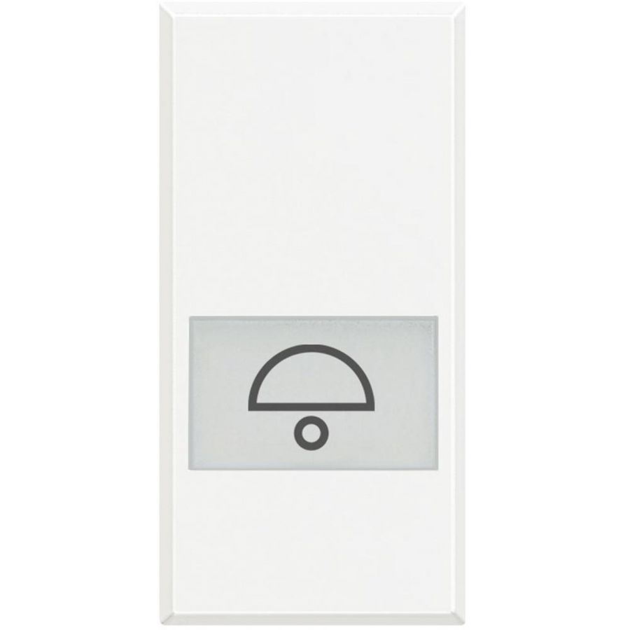Toets bel symbool verlicht 1 module Axolute White