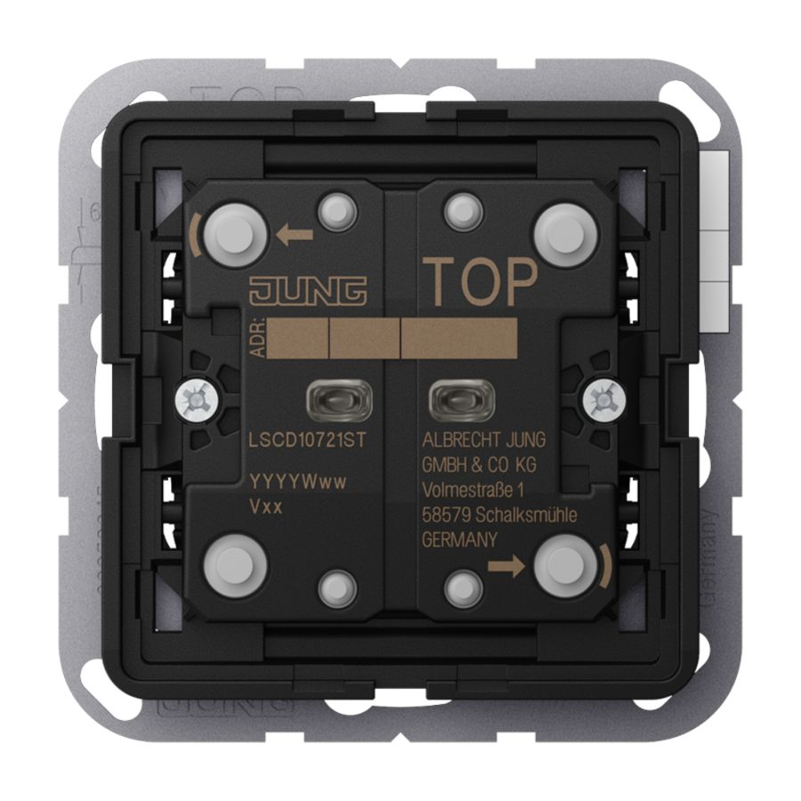 Tastermodule F10 standaard 2-voudig CD/LS KNX