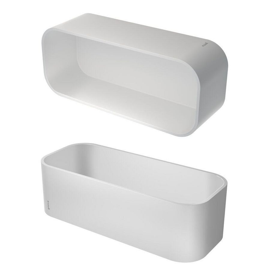 Multibasket/Planchet wit 250mm FRAME WHITE CHROME