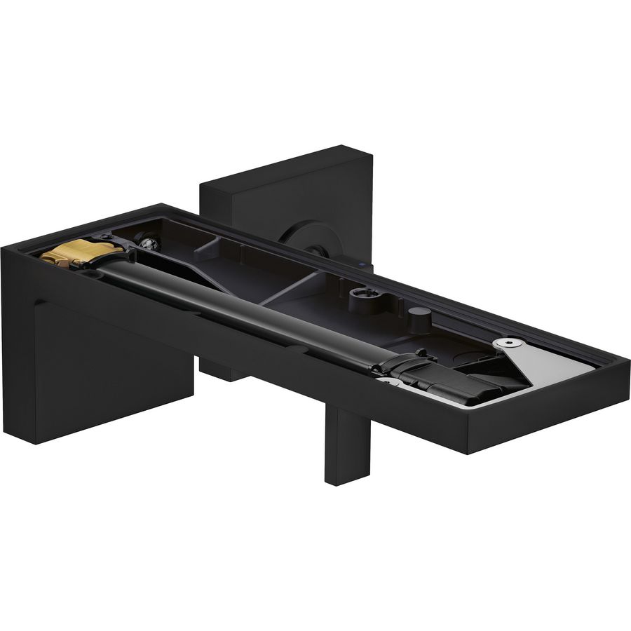 AXOR MyEdition 1-hendel wastafelmengkraan afbouwdeel voor wandmontage zonder plaat rozet voorsprong 2 mat zwart